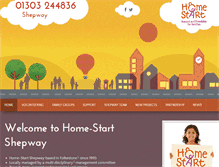 Tablet Screenshot of homestartshepway.org.uk